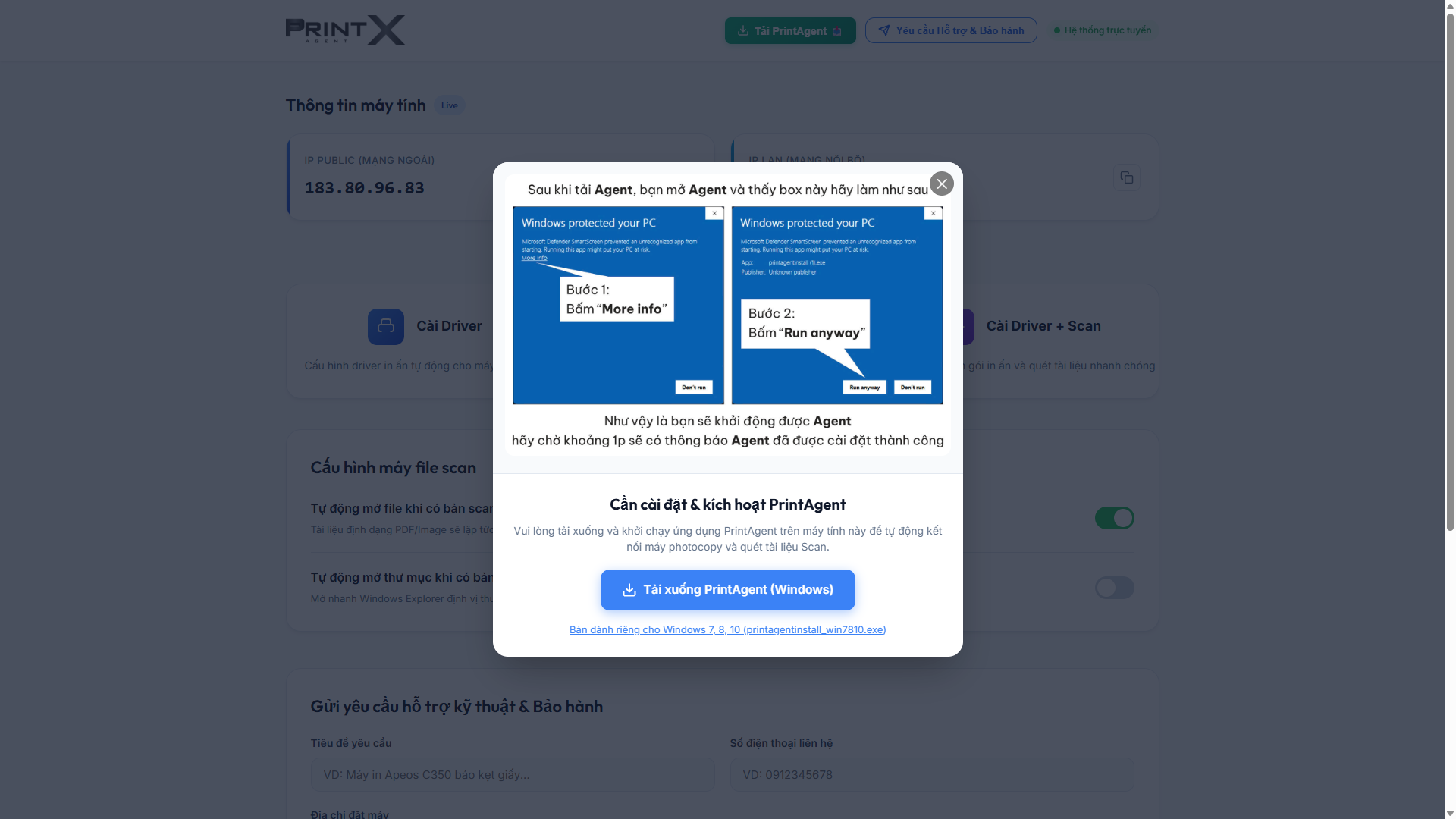 Tải phần mềm AgentX
